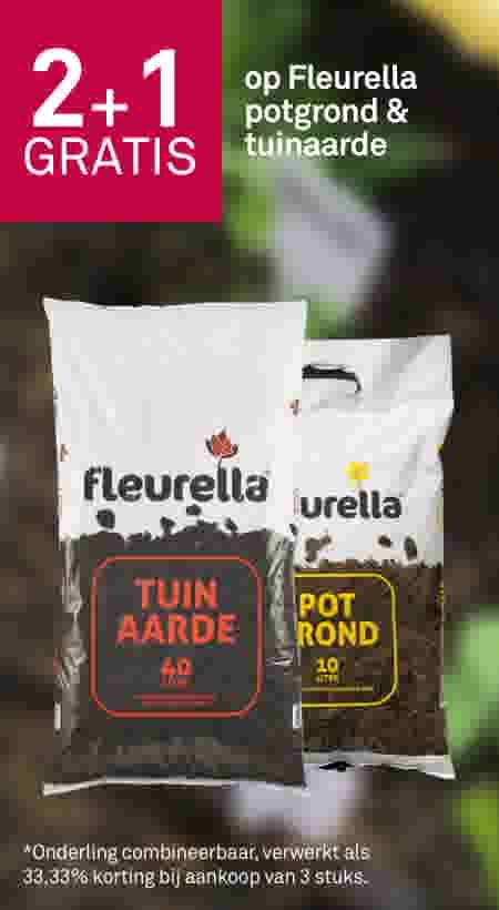 2+1 gratis op Fleurella potgrond & tuinaarde