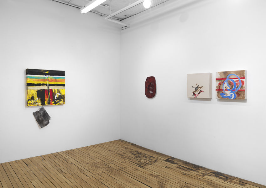 Installation view, The Button, April 1-30, 2017
