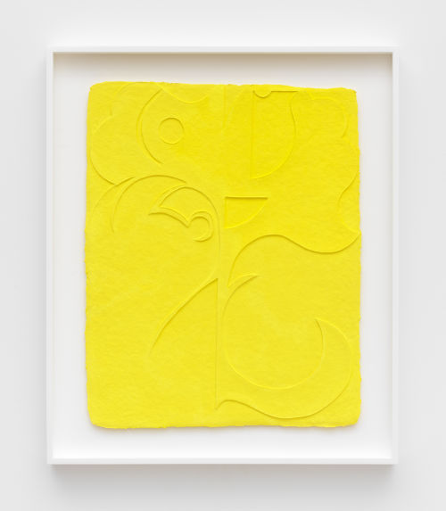 Tracy Thomason
Yellow Stem, 2022
Embossed cotton and gouache
Unframed 20 x 16 inches (50.8 x 40.6 cm)
Framed 25 x 21 inches (63.5 x 53.3 cm)