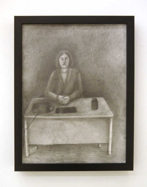 Vanessa Gully Santiago
Front Desk, 2017
Graphite on paper
12 x 9 inches
30.5 x 22.9 cm