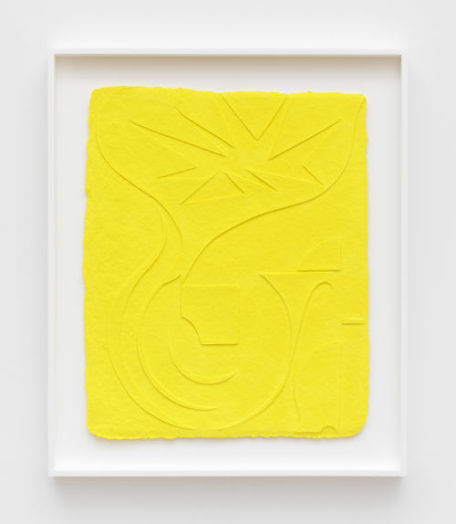 Tracy Thomason
Yellow Path, 2022
Embossed cotton, dispersed pigments, and gouache
Unframed 20 x 16 inches (50.8 x 40.6 cm)
Framed 25 x 21 inches (63.5 x 53.3 cm)