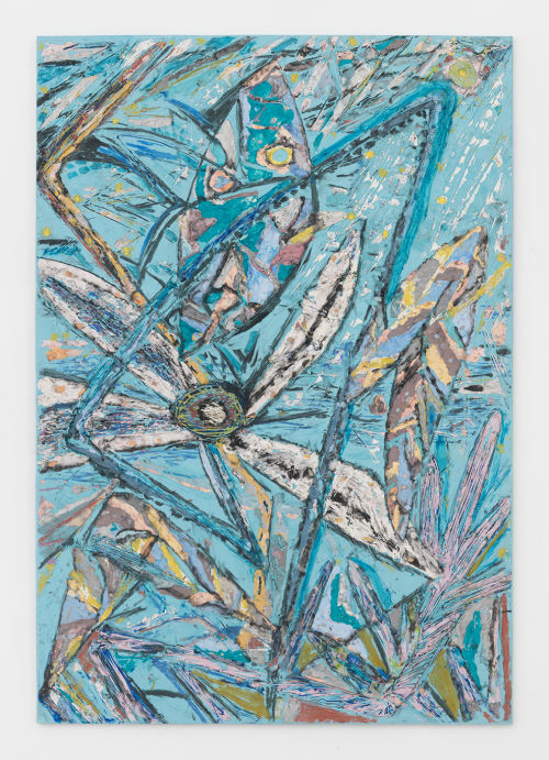 Johannes VanDerBeek
Blue Daze, 2017
Aqua-resin, fiberglass, steel, clay, silicone and paint
65 x 45 inches
165.1 x 114.3 cm