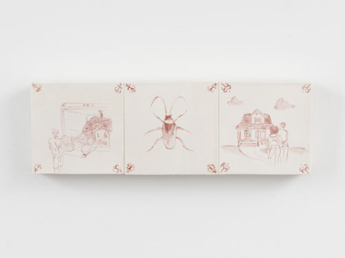 Patrice Renee Washington
The Sellout/The Buy-in, 2021
Glazed stoneware, grout, wood, cement board
5 x 14 3/4 inches
12.7 x 37.5 cm
