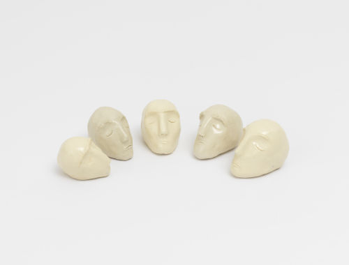 Alessandro Teoldi
Untitled (five heads), 2019
Glazed clay
2.5 x 3.5 x 2.5 inches
6.4 x 8.9 x 6.4 cm
Dimensions variable