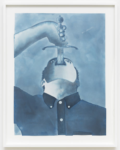 Anthony Iacono
Sword Swallower, 2018
watercolor on collaged paper
24 x 18 inches
61 x 45.7 cm
Framed: 28 x 22 inches