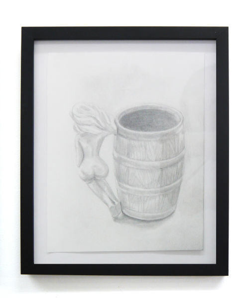 Portia Munson
Beer Mug, 2018
Graphite on paper
9.75 x 7.75 inches
24.8 x 19.7 cm