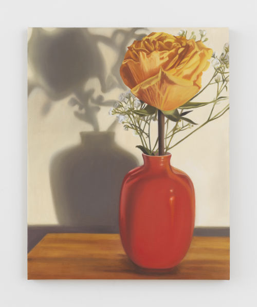 Cait Porter
Yellow Rose with Red Vase, 2024
Oil on linen
30 x 24 inches
76.2 x 61 cm