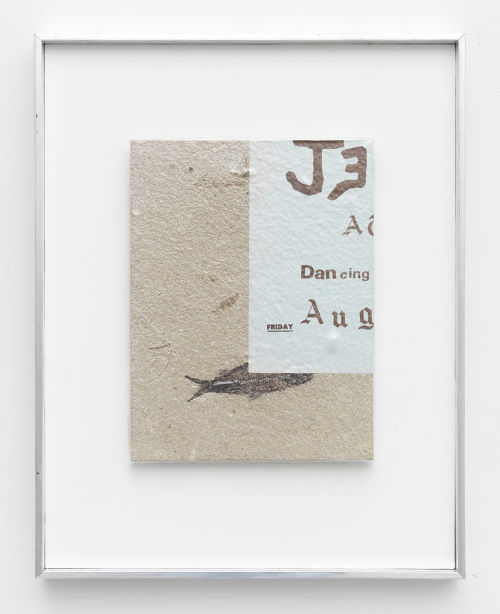 Brad Troemel
Circle Jerks at Dancing Waters Flier + A Big COPROLITE Fossil and a Diplomystus Fossil Fish! 50 Million Years Old Wyo, 2015
Vacuum seal on reinforced panel with aluminum frame
18.5 x 14.5 inches
47 x 36.8 cm