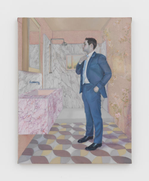 Hannah Murray
Him, 2022
Oil on linen
18 x 14 inches (45.7 x 35.6 cm)