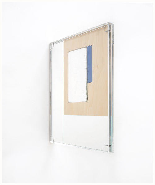 Anneke Eussen
Outlining second series 01, 2022
Antique glass, plywood, plexiglass frame
20.08 x 16.14 inches
51 x 41 cm