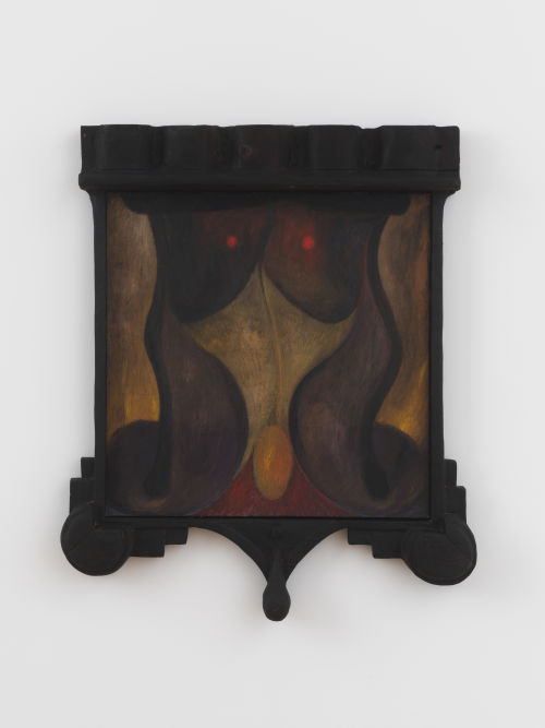 Ever Baldwin
What would you like?, 2022
Oil on canvas in charred wood frame
42 x 36 x 4 inches
106.7 x 91.4 x 10.2 cm