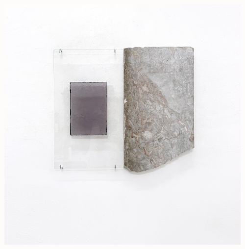 Anneke Eussen
Cartographic concept 02, 2022
Antique glass, marble, hooks
17.32 x 19.69 inches
44 x 50 cm