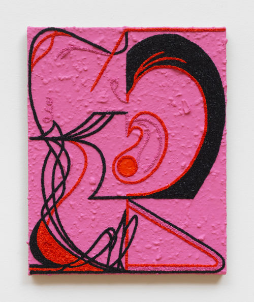 Tracy Thomason
Apply the Ears (Rupestral in Pink), 2023
Oil and marble dust on linen
20 x 16 inches
50.8 x 40.6 cm