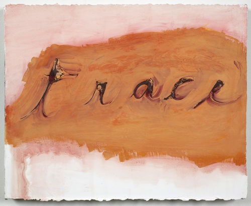 Mira Schor
Trace, 2001
Gouche, ink, and gesso on linen
12 x 16 inches
30.5 x 40.6 cm