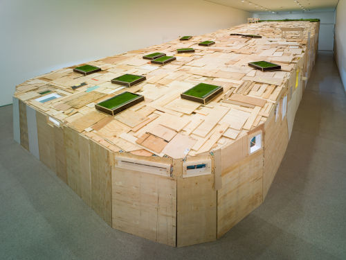 Installation view, Regulated Fool’s Milk Meadow (2009), Deutsche Guggenheim, Berlin, Germany