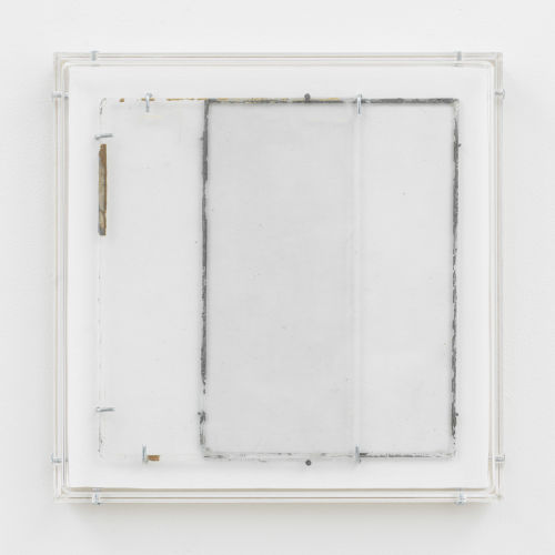 Anneke Eussen
In Between 01, 2021
Antique glass recuperated from stained glass windows, metal hooks, mounted on wood, and plexiglass frame
9.06 x 9.06 inches
23 x 23 cm