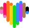 LGBTQ+ ハートロゴ