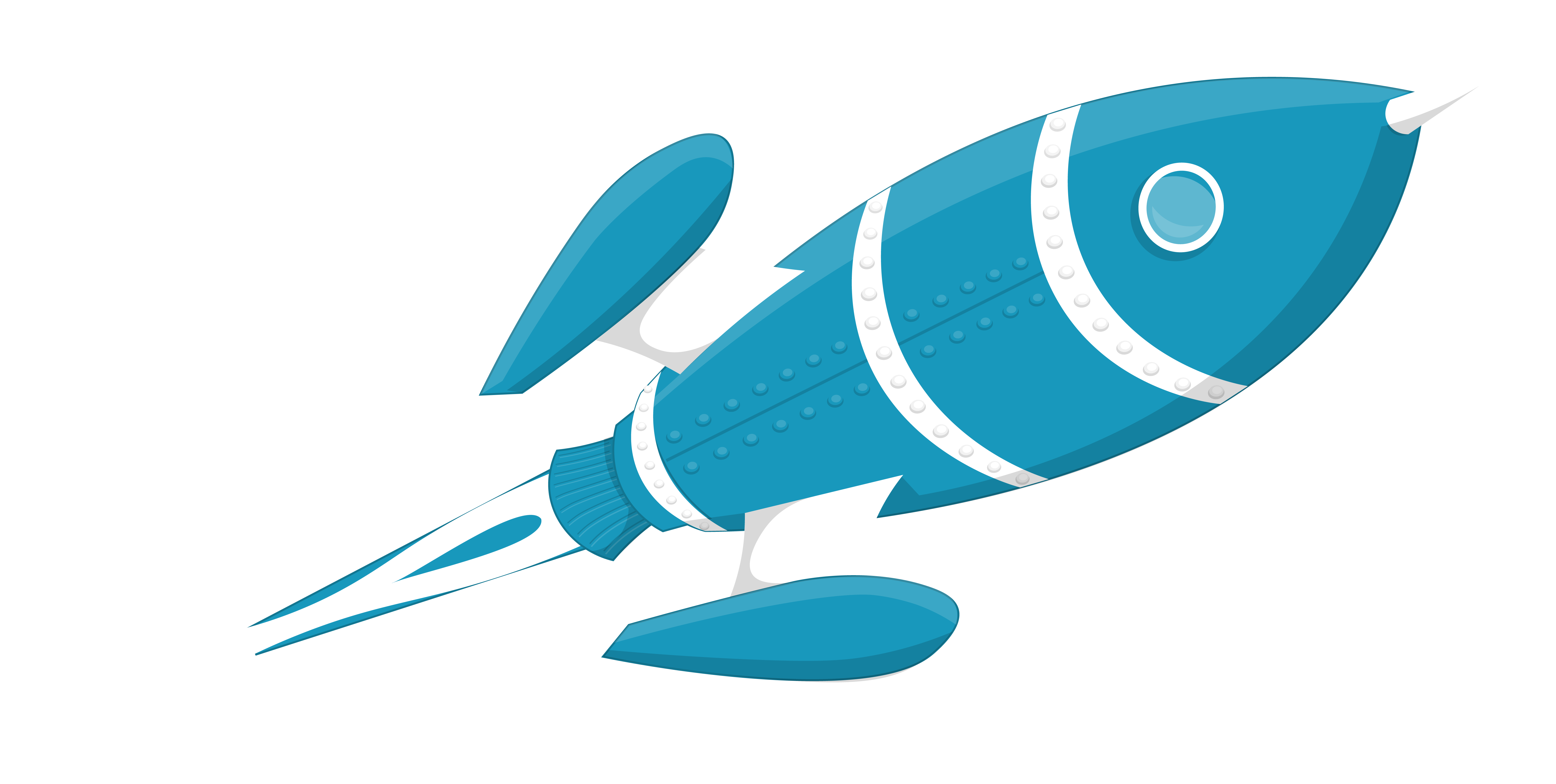 Rocket Ship Graphic for Marketing