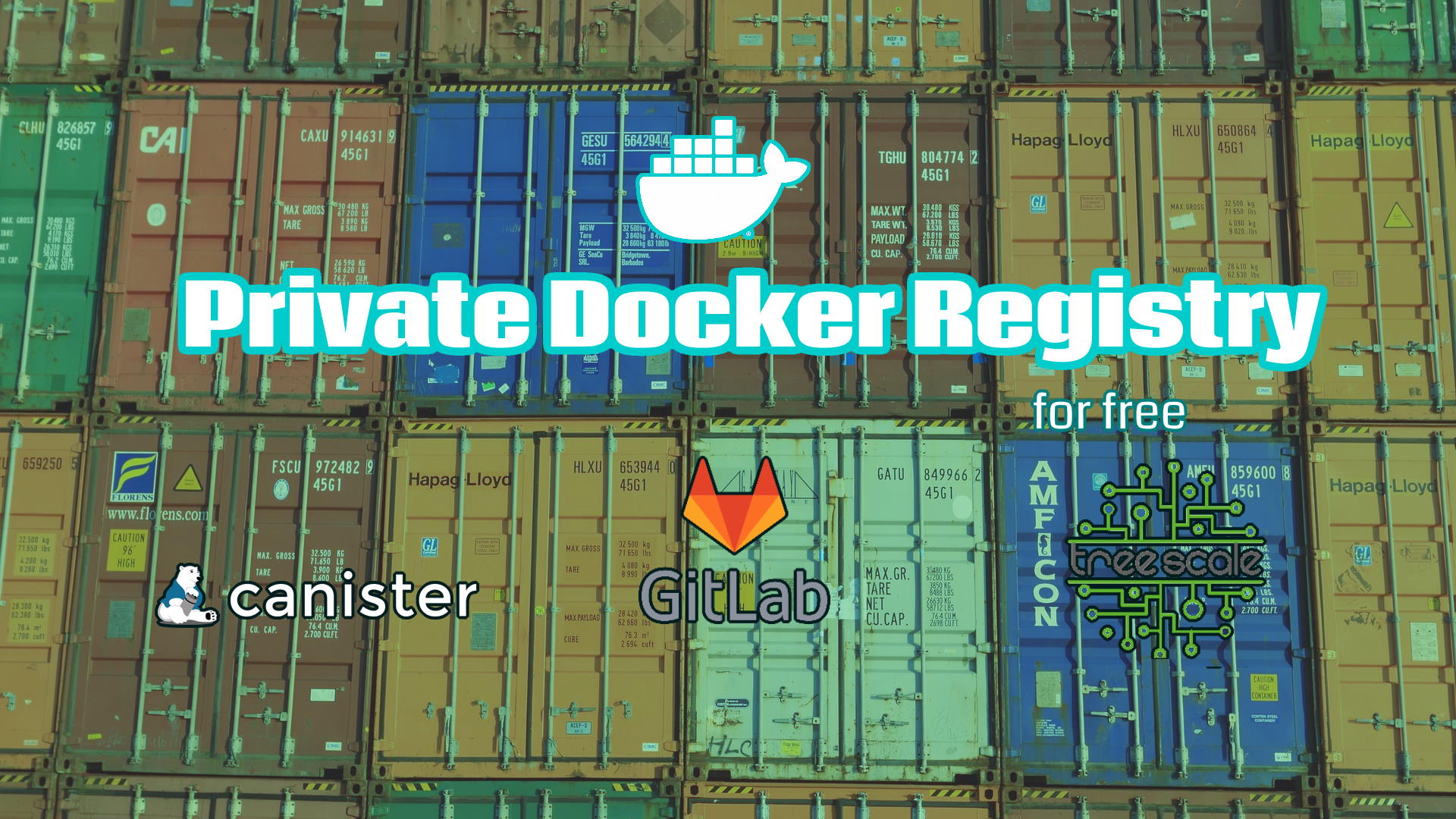Private Docker Registry for free with Codefresh, GitLab, TreeScale & Canister