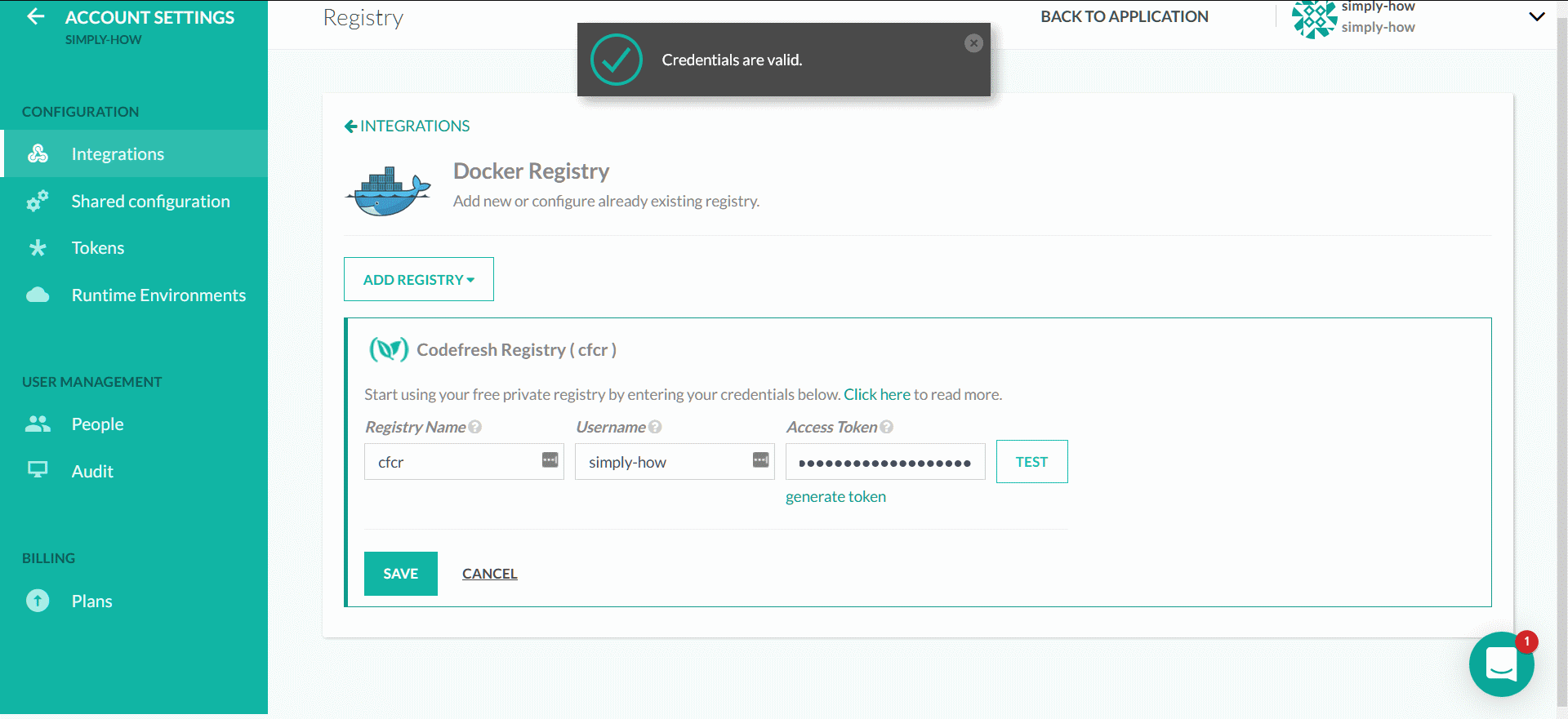Codefresh - 4- Codefresh Registry Configuration