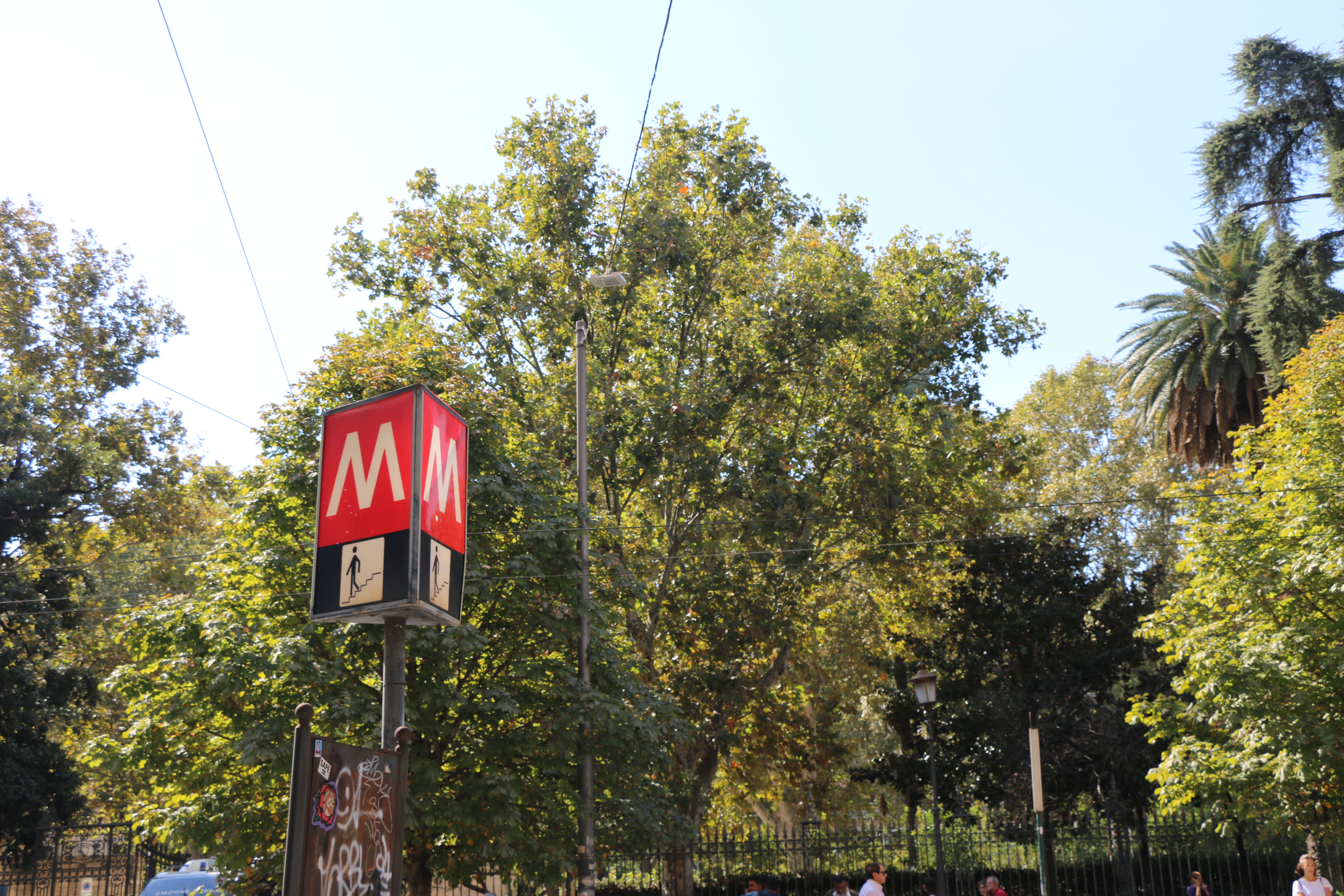 Rome Metro Sign