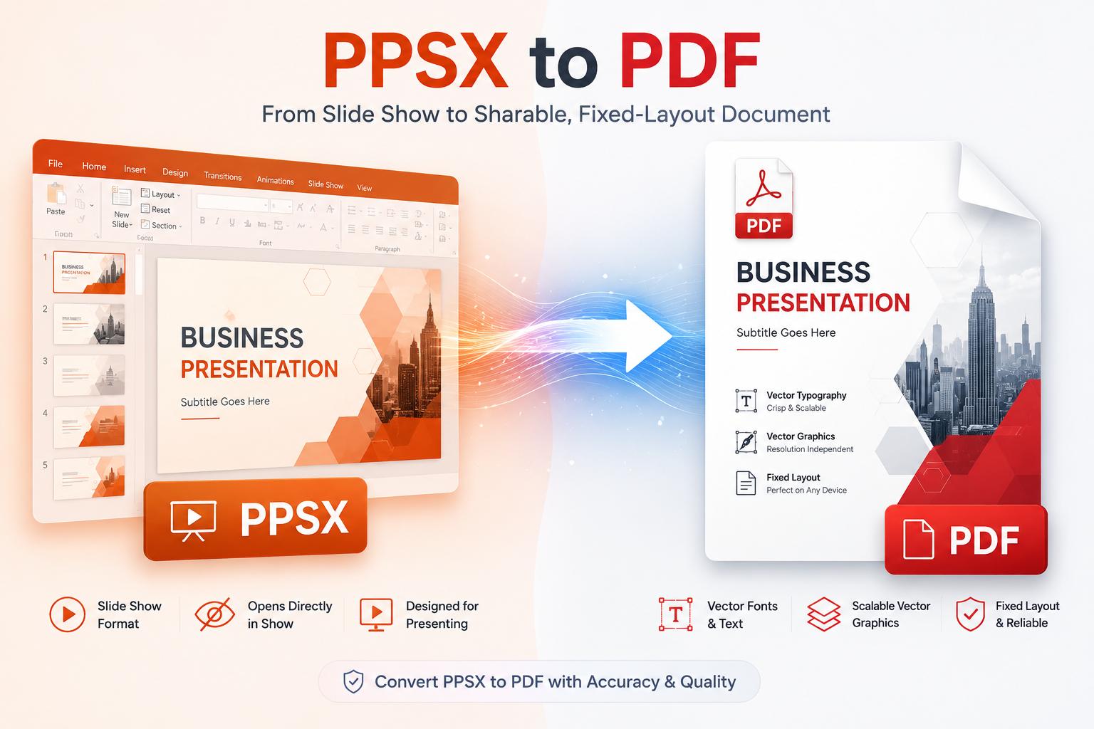 PPSX to PDF: Turn PowerPoint Shows into Easy-to-Share Documents