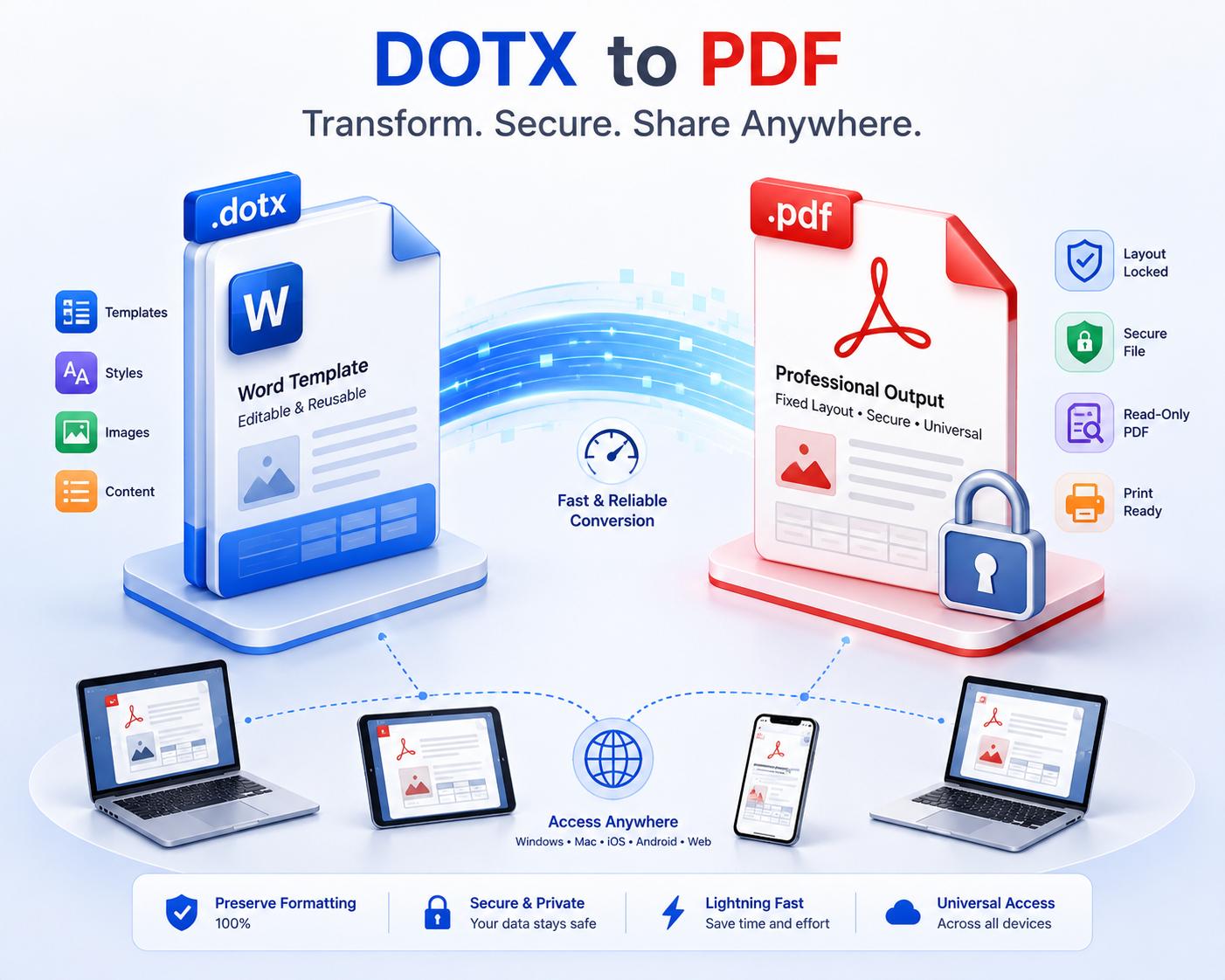 DOTX to PDF: Convert Word Templates into Professional, Ready-to-Share Documents