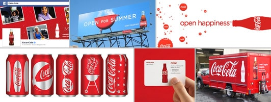 Coca-Cola maintaining brand consistency in all of its messaging across platforms