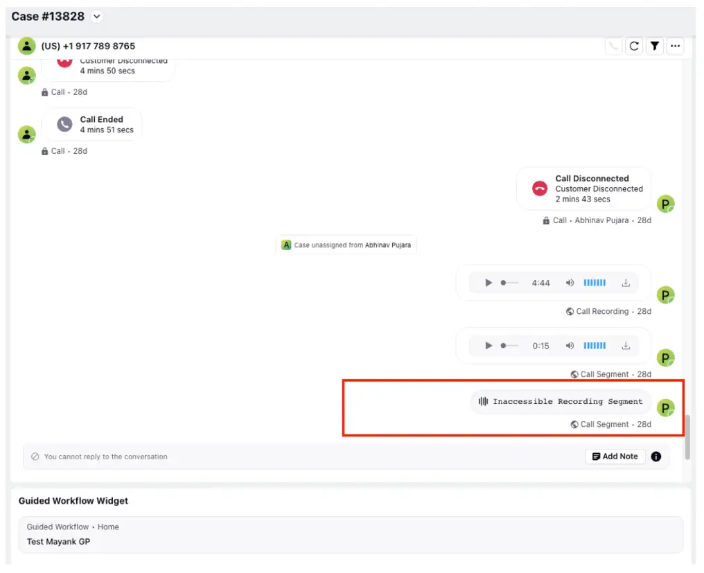 Dynamic recording segmentation with Sprinklr Service