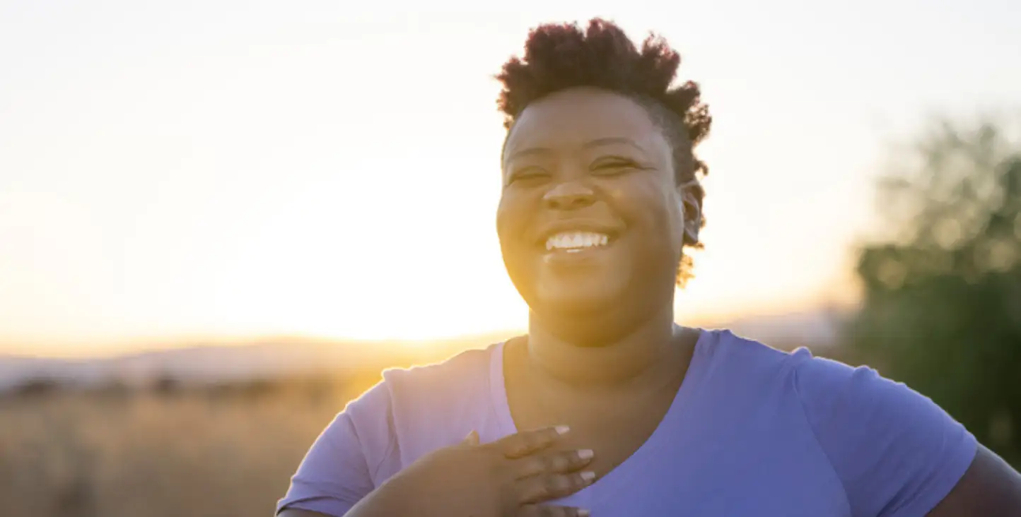 A happy woman