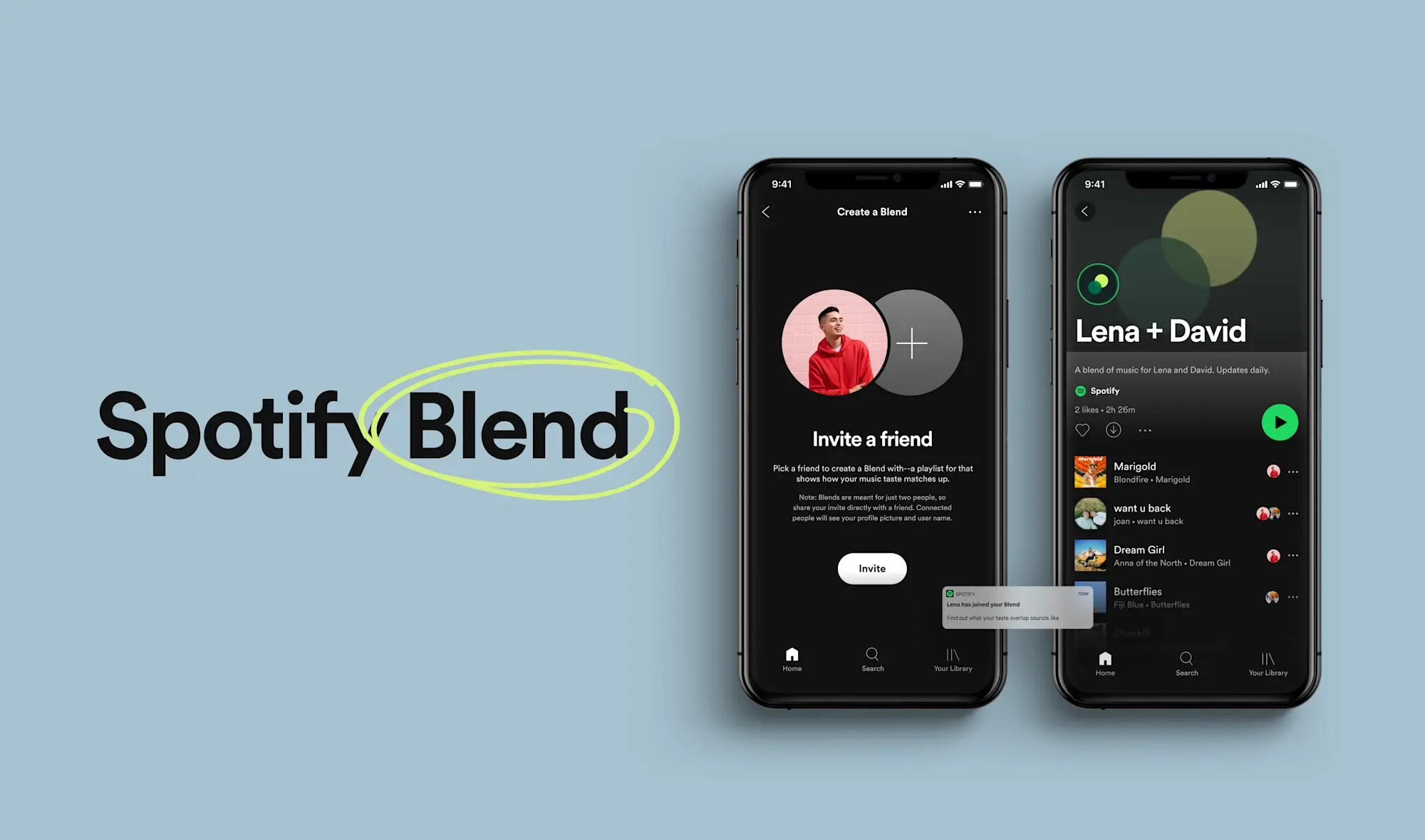 Image showing Spotify's Blend feature
