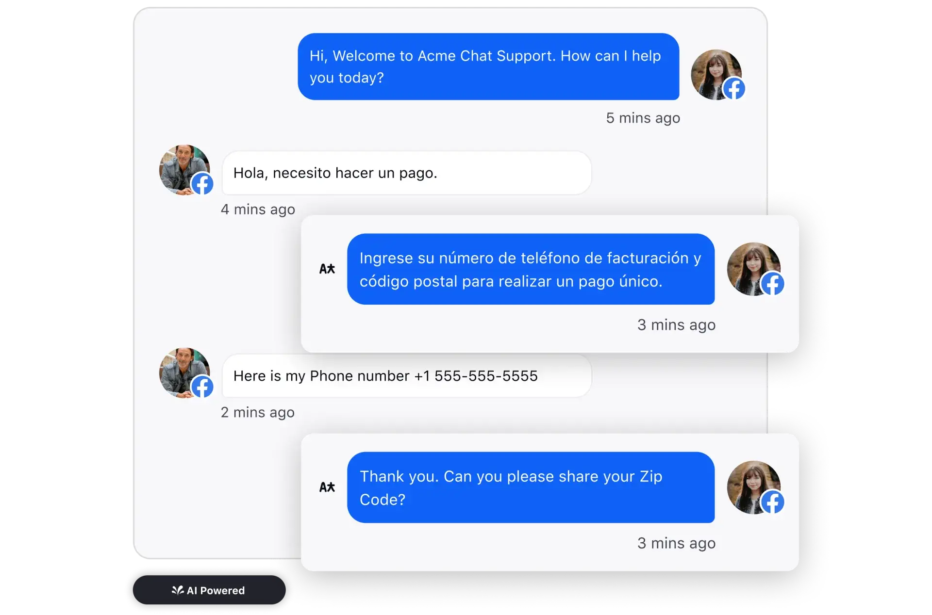 Deliver contextual support with multi-lingual bot