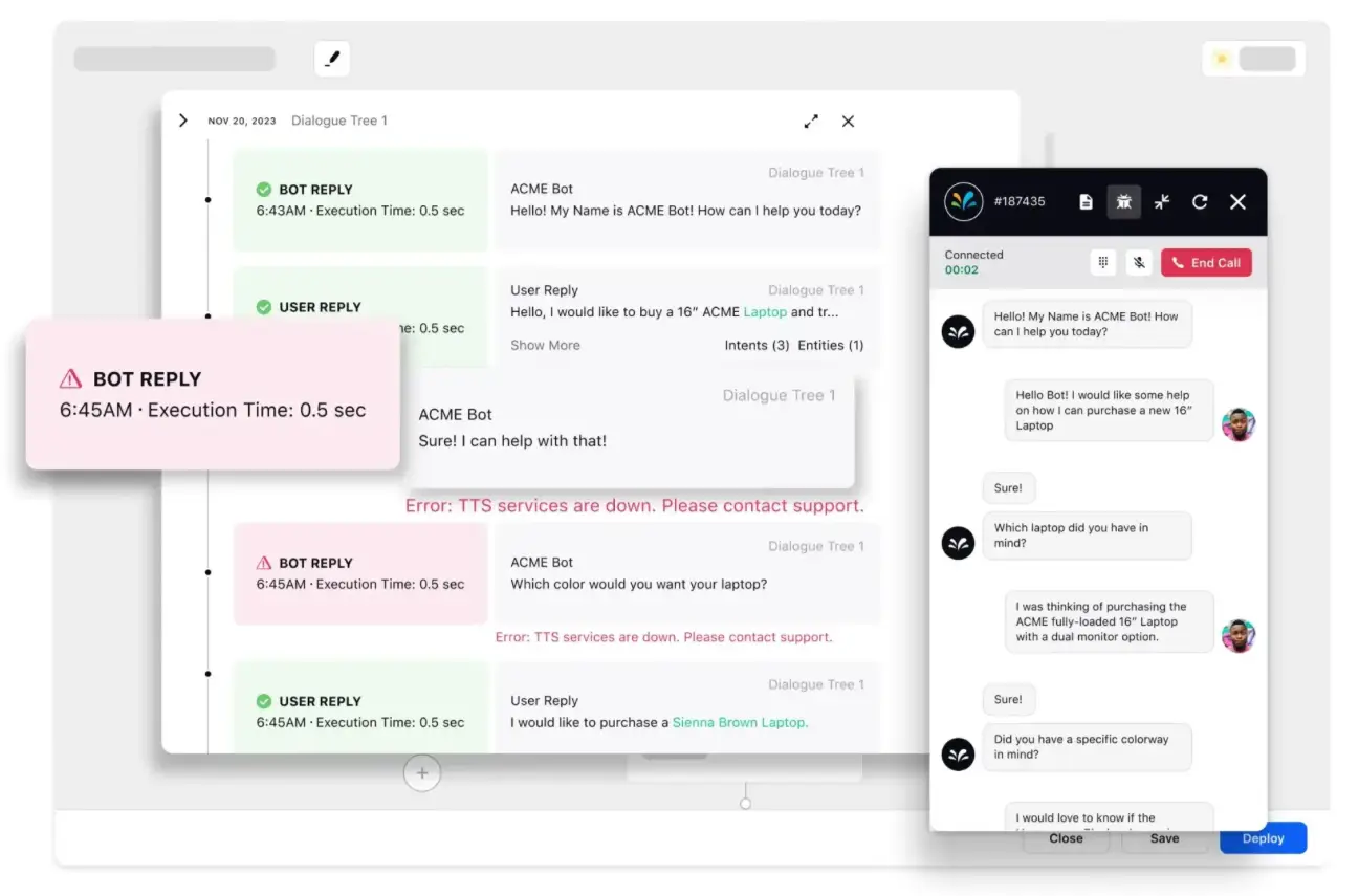 Sprinklr conversational AI platform seamlessly hands off cases to agents with full transfer of context