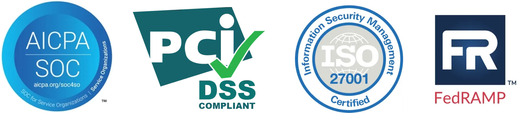 International security and compliance standards logos