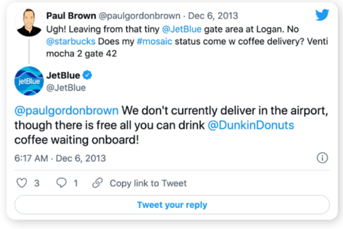 JetBlue uses social listening to capture in-moment customer needs