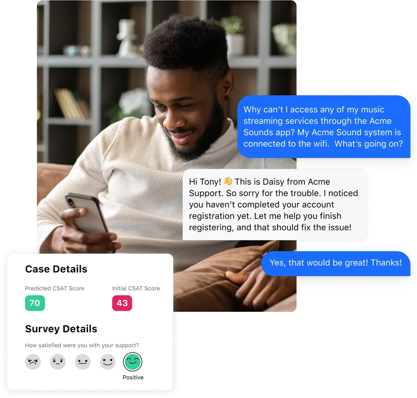 Sprinklr AI customer satisfaction software powers end-to-end CSAT scoring and analysis