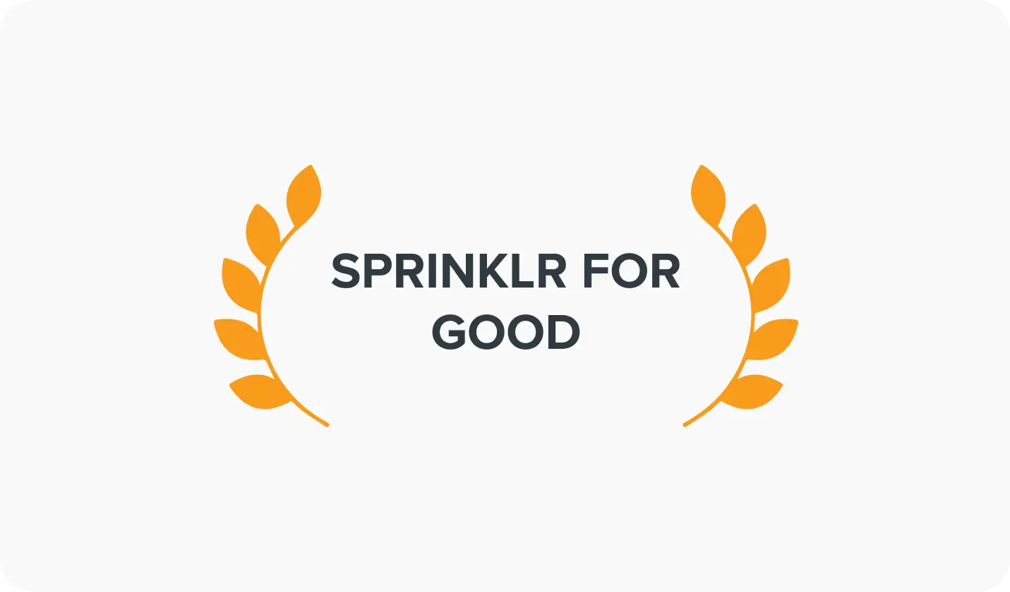 Sprinklr for Good