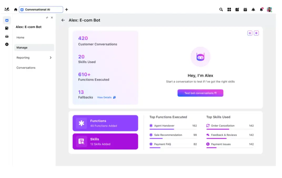Easy customer service chatbot deployment with Sprinklr conversational AI platform