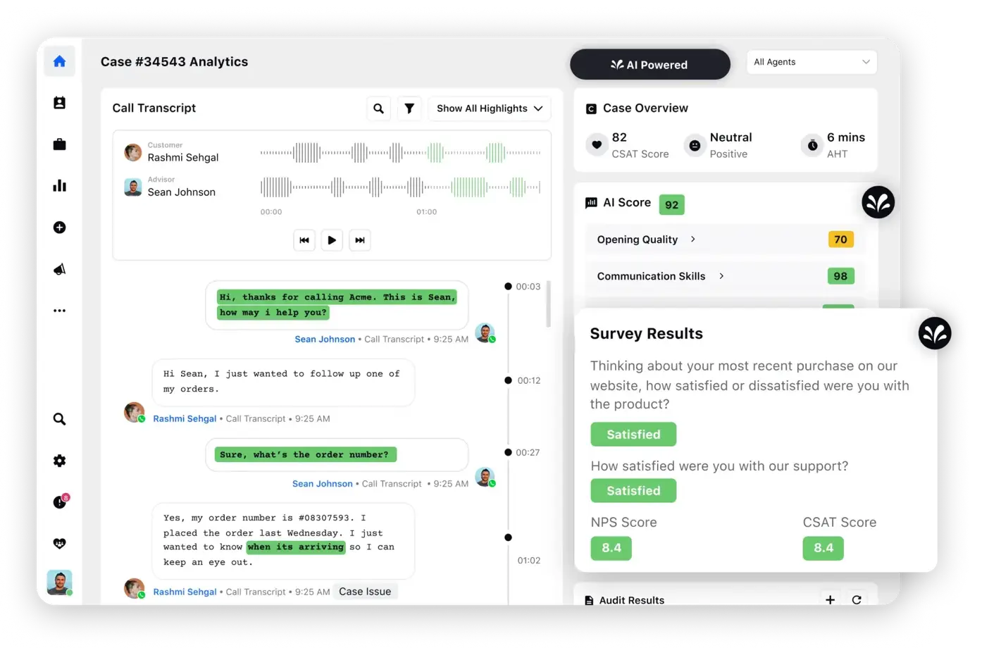 Sprinklr surveys interface