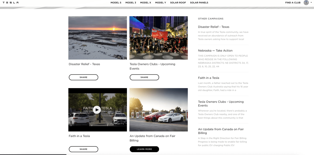 Tesla-s official feedback and review forum