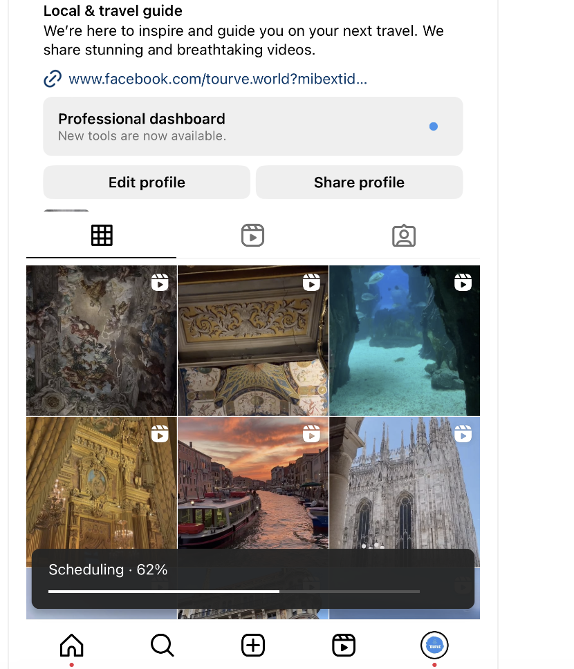 Instagram-s create a post page