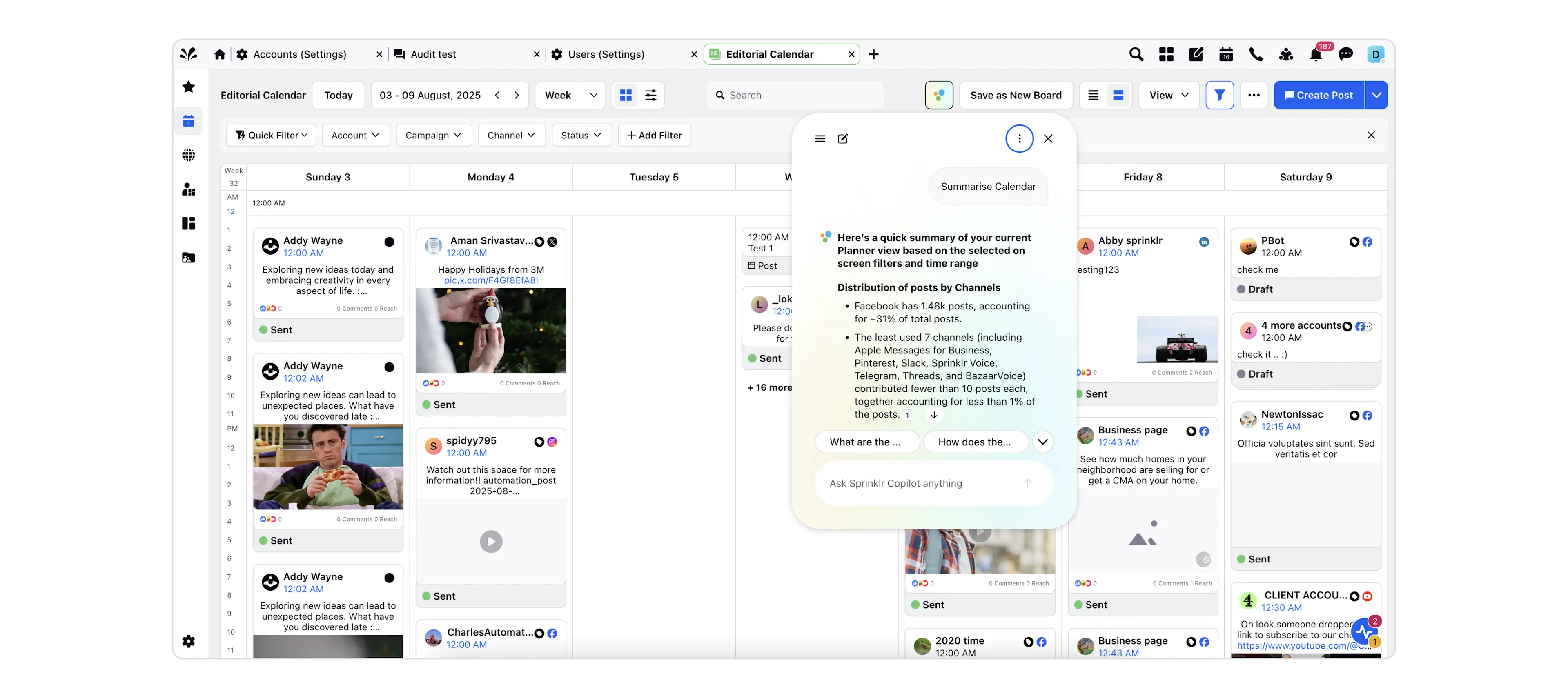 Sprinklr Copilot for Social