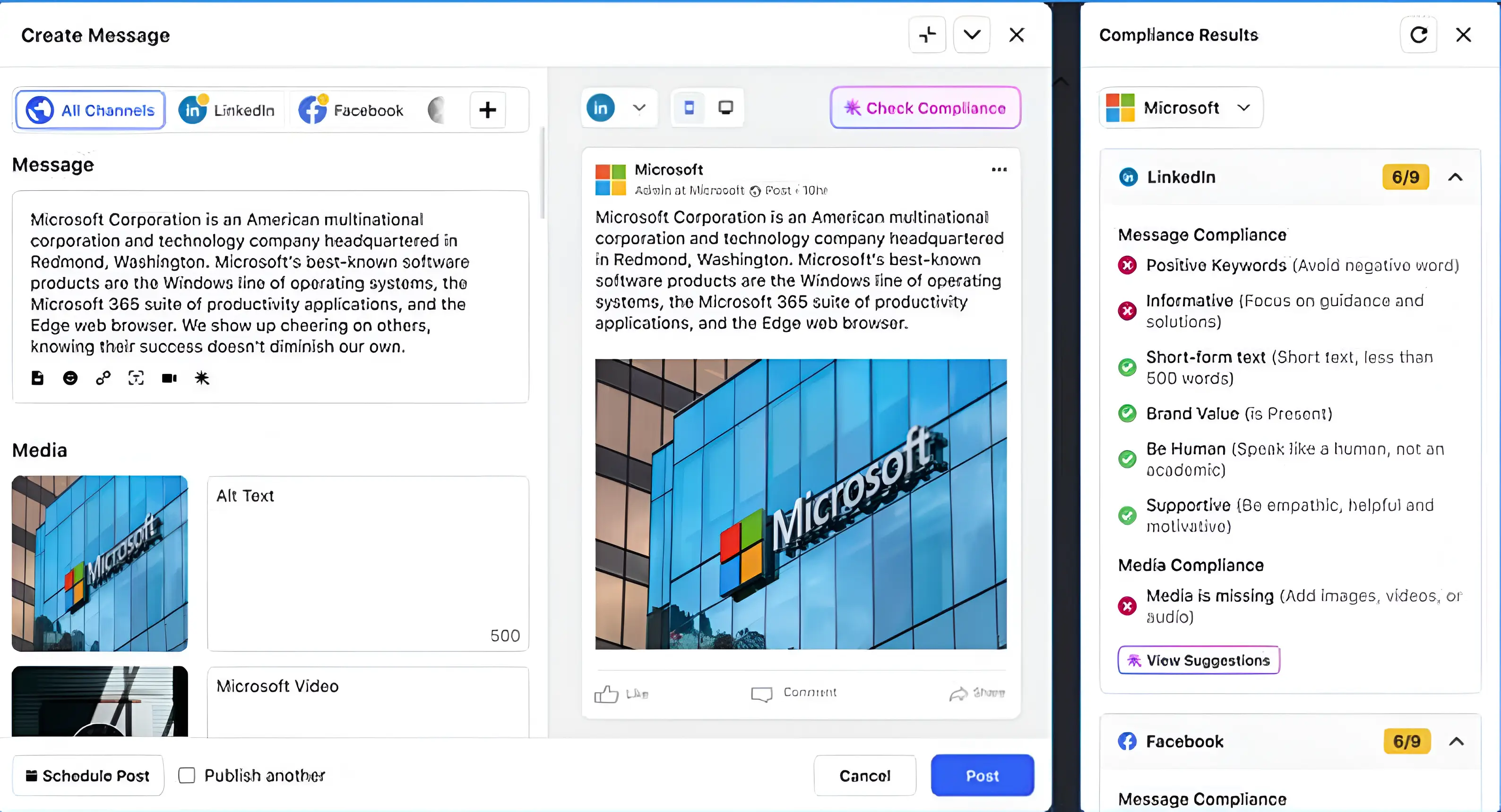 Sprinklr's smart compliance capabilities.
