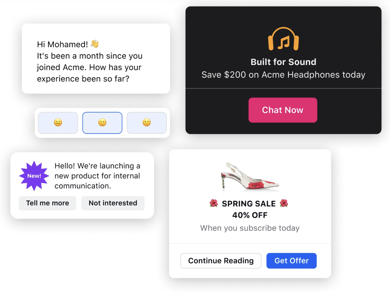 Customized product recommendations powered by Sprinklr AI+