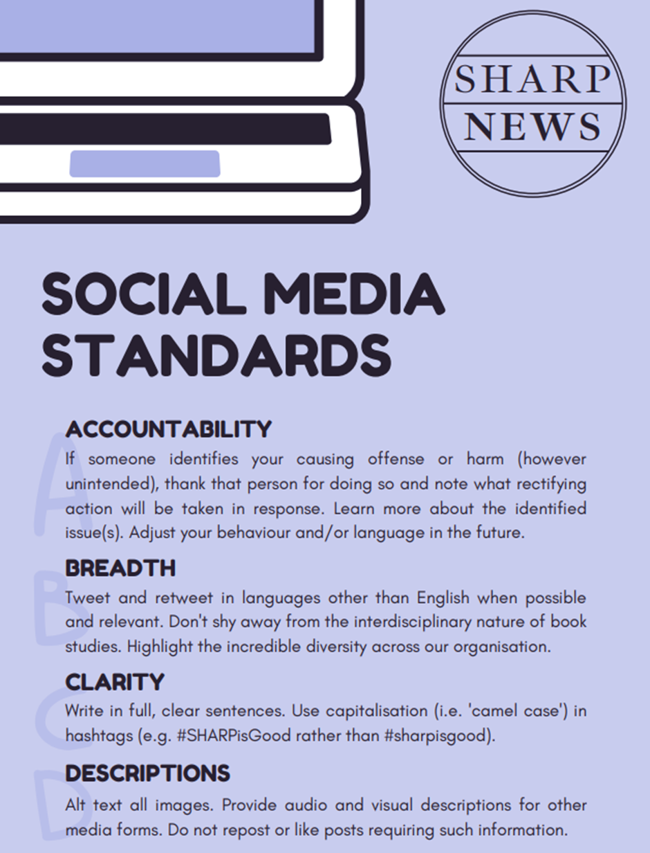 SHARP News' social media guidelines.
