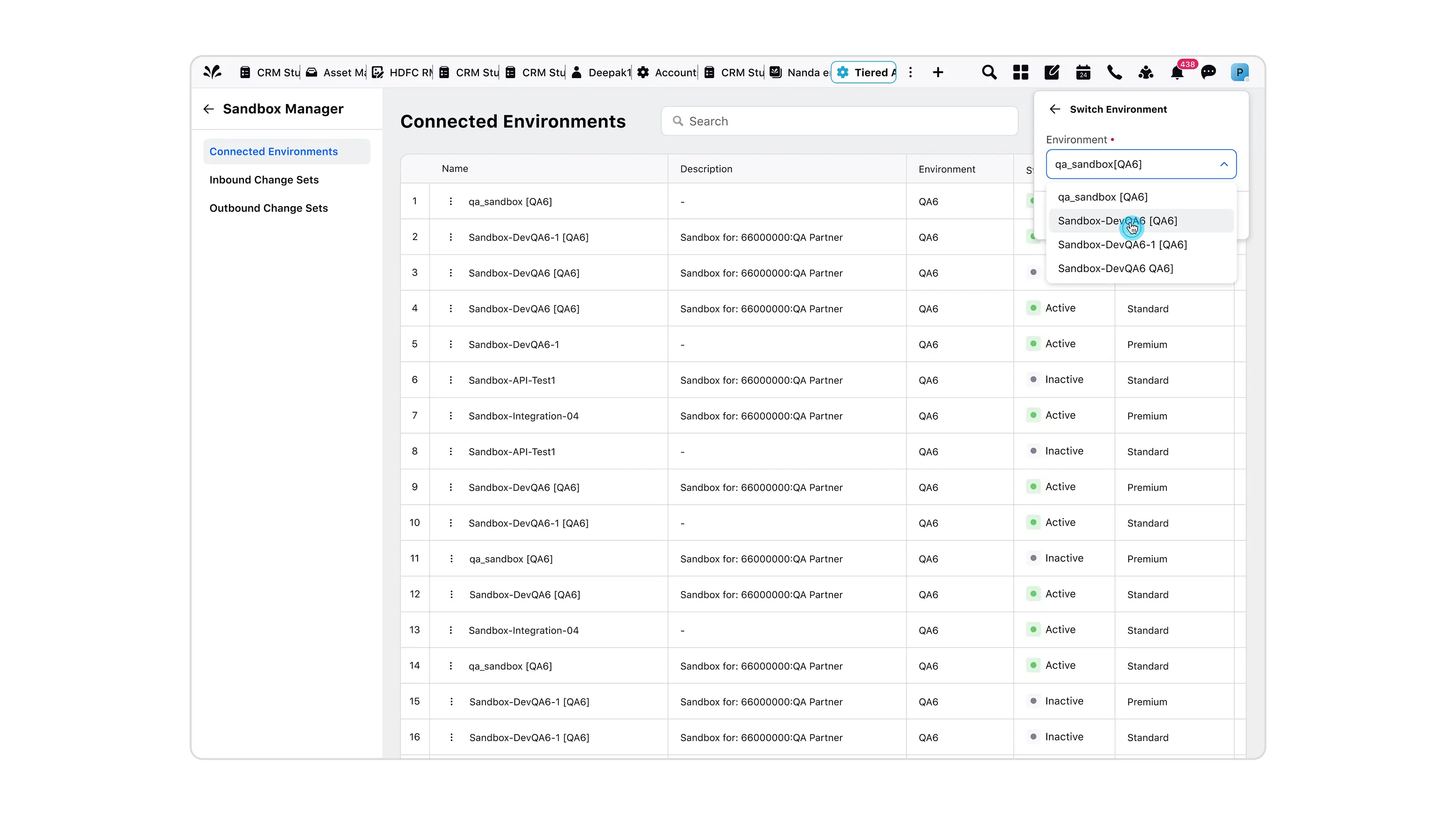 ONE CLICK ENVIRONMENT SWITCHING_Card 4