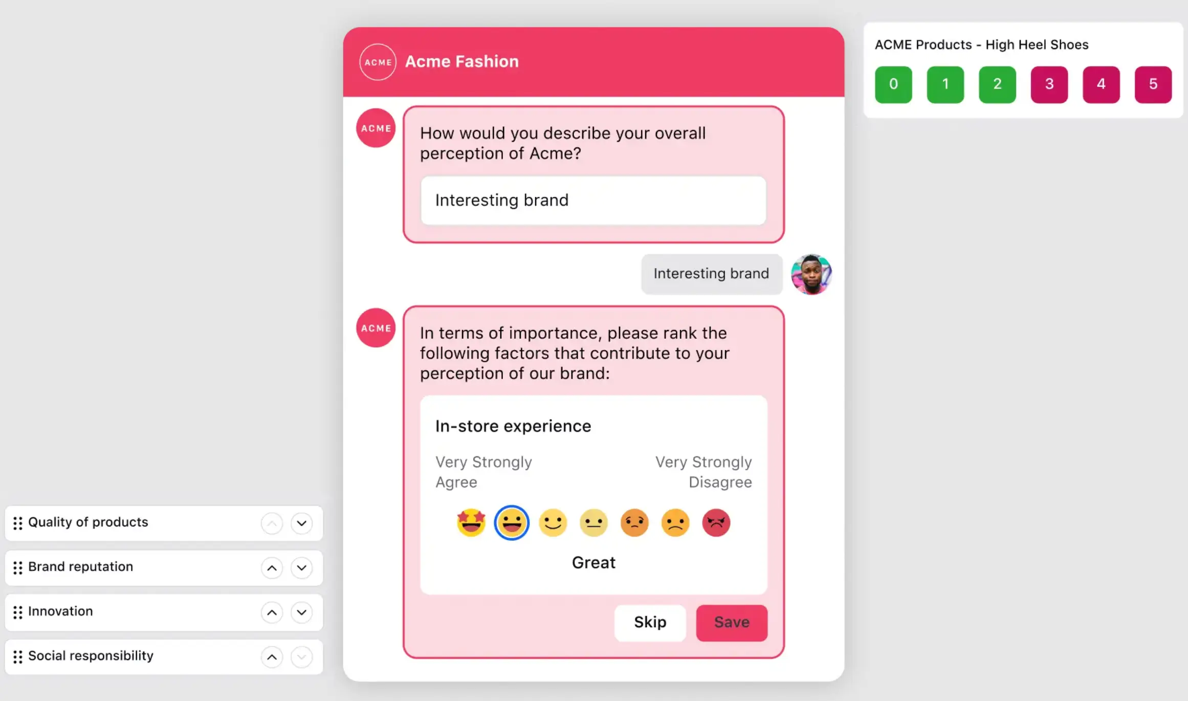 Sprinklr Surveys with interactive conversational surveys.