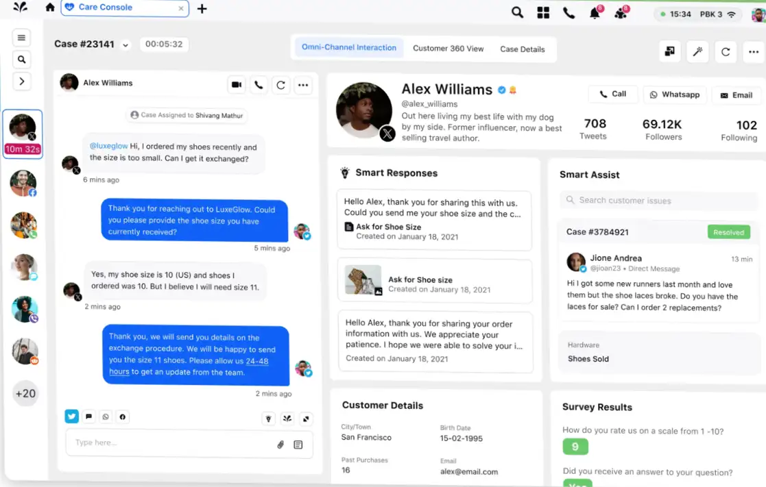Unified-CXM platform by Sprinklr