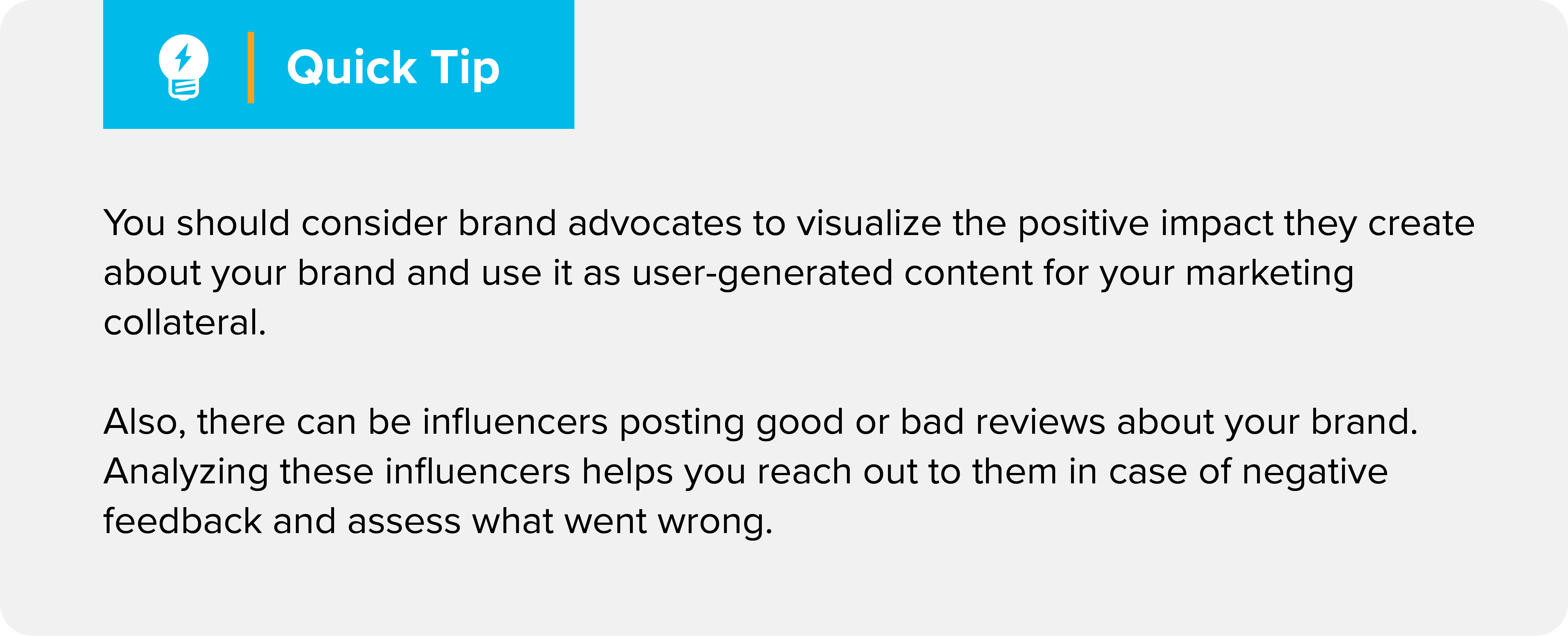 A quick tip on managing positive and negative user-generated content for marketing