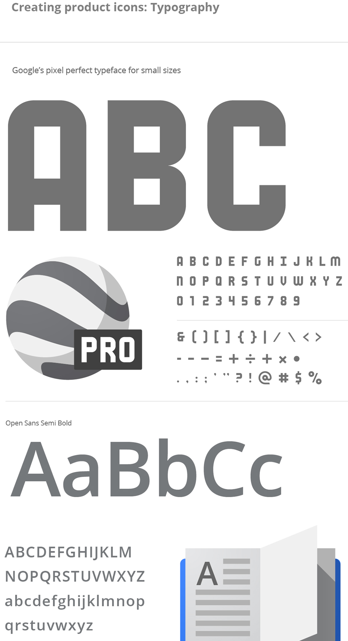 Google's typography guide